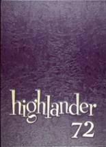 1972 Highland High School Yearbook from Anderson, Indiana cover image