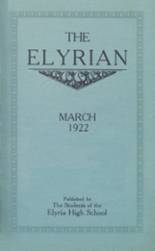 Elyria High School 1922 yearbook cover photo