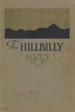 Asheville High School 1933 yearbook cover photo