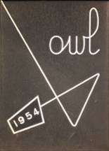 Moore High School 1954 yearbook cover photo
