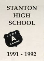 Stanton High School 1992 yearbook cover photo