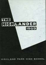 1959 Highland Park High School Yearbook from Dallas, Texas cover image