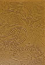 Pipestone High School 1940 yearbook cover photo