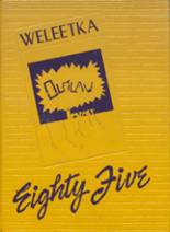Weleetka High School 1985 yearbook cover photo