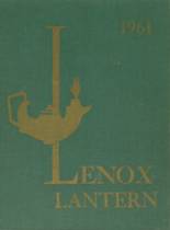 Lenox High School 1961 yearbook cover photo
