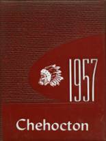 Hancock Central High School 1957 yearbook cover photo