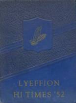 Lyeffion High School 1952 yearbook cover photo