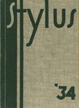 Glendale High School 1934 yearbook cover photo