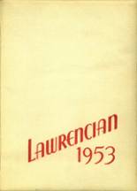 Lawrence Academy 1953 yearbook cover photo