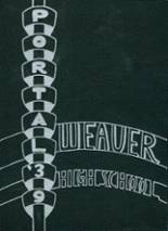 Weaver High School 1939 yearbook cover photo