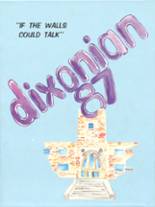 Dixon High School 1987 yearbook cover photo