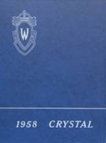 Waupaca High School 1958 yearbook cover photo