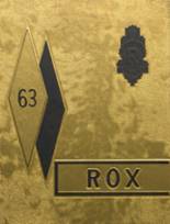 Roxana High School 1963 yearbook cover photo