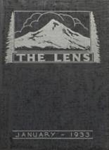 1933 Washington High School Yearbook from Portland, Oregon cover image