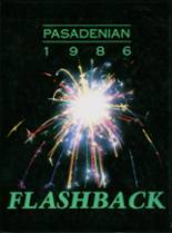 Pasadena High School 1986 yearbook cover photo