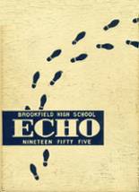 Brookfield High School 1955 yearbook cover photo