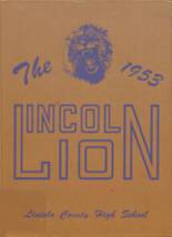 Lincoln County High School 1953 yearbook cover photo