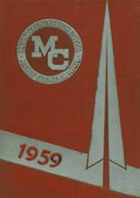Mt. Clemens High School 1959 yearbook cover photo