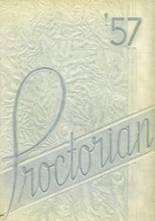 Proctor High School 1957 yearbook cover photo