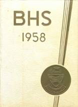 Brockton High School 1958 yearbook cover photo