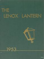 Lenox High School 1953 yearbook cover photo