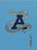 Academy High School 1985 yearbook cover photo