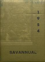 Savannah High School 1954 yearbook cover photo