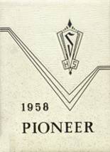 Swanton High School 1958 yearbook cover photo