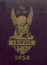 Leipsic High School 1954 yearbook cover photo