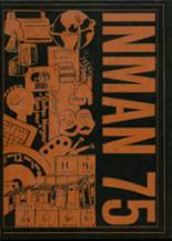 Inman High School 1975 yearbook cover photo