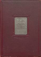 1930 Berkeley Springs High School Yearbook from Berkeley springs, West Virginia cover image