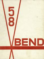 West Bend High School 1958 yearbook cover photo
