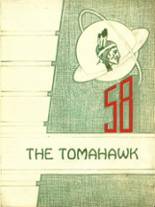 Saranac High School 1958 yearbook cover photo