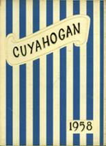 Cuyahoga Falls High School 1958 yearbook cover photo