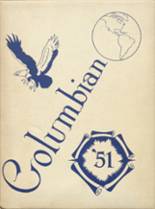 Columbia High School 1951 yearbook cover photo