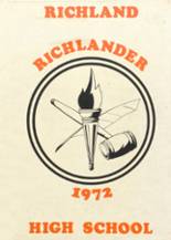 Richland High School 1972 yearbook cover photo