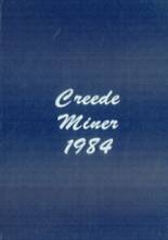 Creede High School 1984 yearbook cover photo