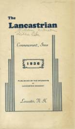 1936 Lancaster High School Yearbook from Lancaster, New Hampshire cover image