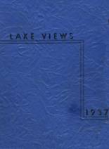 Lake High School 1937 yearbook cover photo