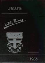 Ursuline Academy 1986 yearbook cover photo