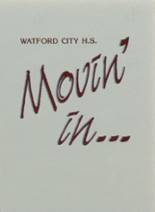 Watford City High School 1986 yearbook cover photo