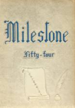 Miles High School 1954 yearbook cover photo