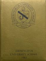 1961 Birmingham University School Yearbook from Birmingham, Alabama cover image