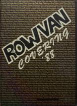 ROWVA High School 1988 yearbook cover photo