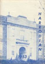 Harrodsburg High School 1953 yearbook cover photo