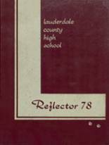 Lauderdale County High School 1978 yearbook cover photo