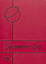 Sycamore High School 1958 yearbook cover photo