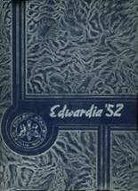 St. Edward School 1952 yearbook cover photo