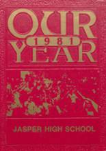 Jasper High School 1981 yearbook cover photo