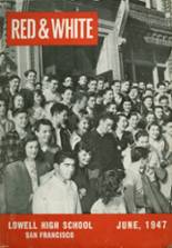 Lowell High School 1947 yearbook cover photo